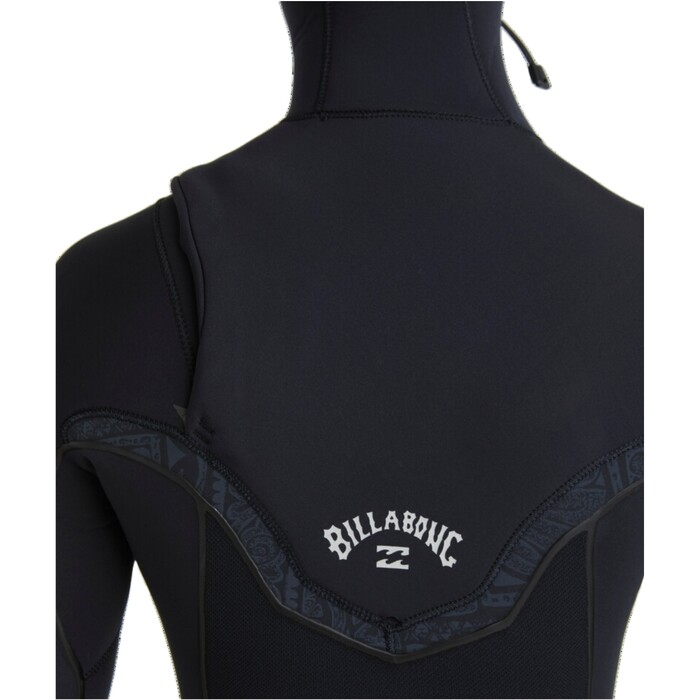 2024 Billabong Womens Furnace Natural 5/4mm Hooded Chest Zip Wetsuit ABJW100218 - Black